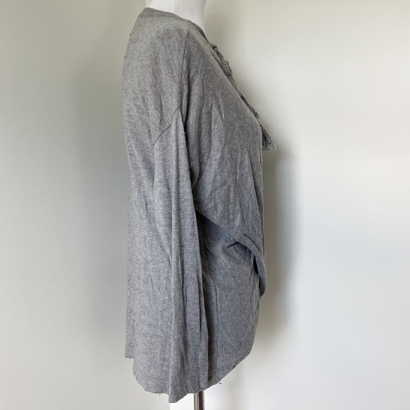 WHITE HOUSE BLACK MARKET Cashmere Faux Wrap Blouse - Picture 6 of 9